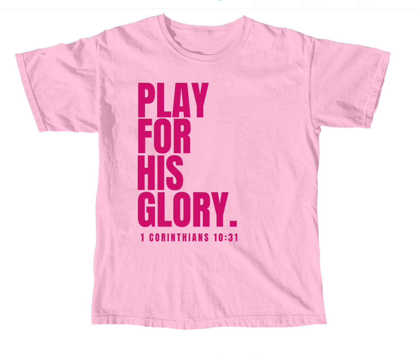 Pink BUCS Play For His Glory shirt
